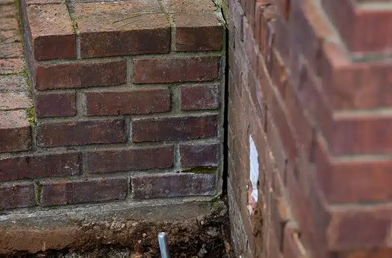 Cracked foundation wall illustrating structural repair and long-term stability